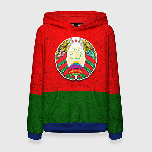 Женская толстовка Герб Беларуси / 3D-Синий – фото 1