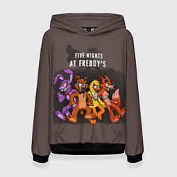 Толстовка-худи женская Five Nights At Freddy's, цвет: 3D-черный