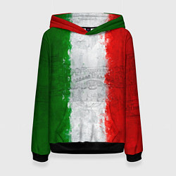 Толстовка-худи женская Italian, цвет: 3D-черный