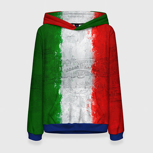 Женская толстовка Italian / 3D-Синий – фото 1