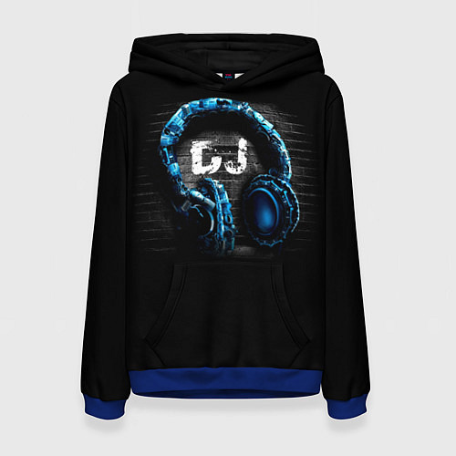 Женская толстовка DJ / 3D-Синий – фото 1