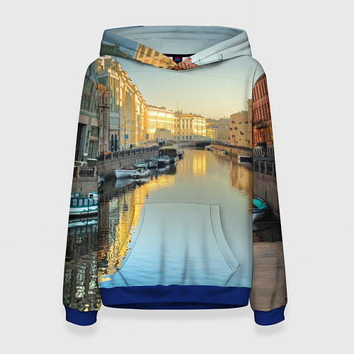 Женская толстовка Питер / 3D-Синий – фото 1