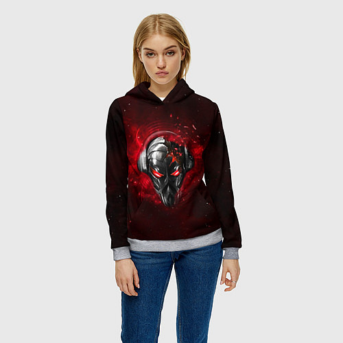 Женская толстовка Pirate Station: Blood Face / 3D-Меланж – фото 3