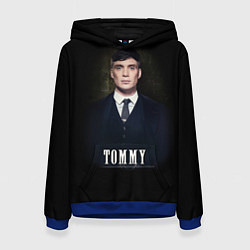 Толстовка-худи женская Peaky Tommy, цвет: 3D-синий