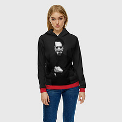 Толстовка-худи женская Marilyn Manson, цвет: 3D-красный — фото 2