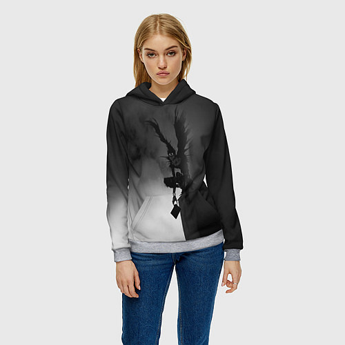 Женская толстовка Тетрадь смерти 6 / 3D-Меланж – фото 3
