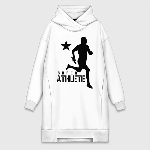 Женская толстовка-платье Лёгкая атлетика / Белый – фото 1