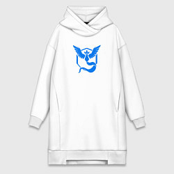 Женское худи-платье TEAM MYSTIC, цвет: белый