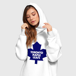 Женское худи-платье Toronto Maple Leafs, цвет: белый — фото 2