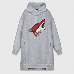 Женское худи-платье Phoenix Coyotes, цвет: меланж