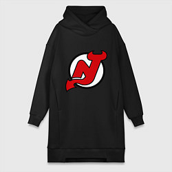 Женское худи-платье New Jersey Devils, цвет: черный