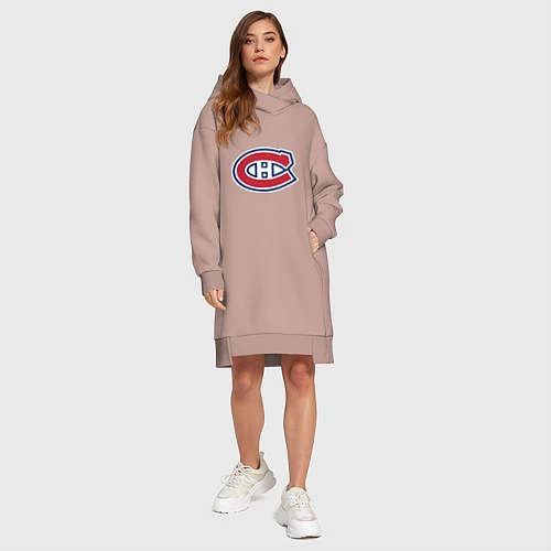 Женская толстовка-платье Montreal Canadiens / Пыльно-розовый – фото 4