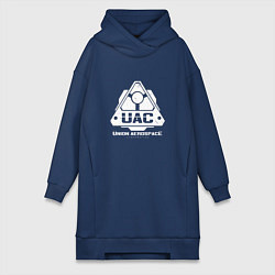 Женское худи-платье UAC, цвет: тёмно-синий