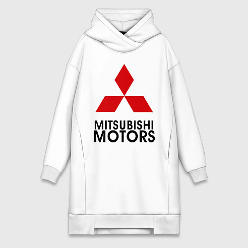 Женская толстовка-платье Mitsubishi / Белый – фото 1