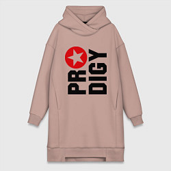 Женское худи-платье Prodigy Star, цвет: пыльно-розовый