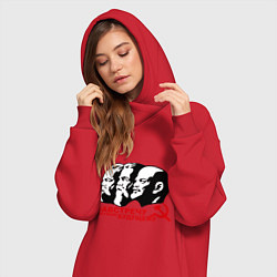 Женское худи-платье Навстречу будущему СССР, цвет: красный — фото 2
