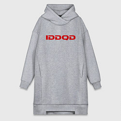 Женское худи-платье IDDQD Doom, цвет: меланж