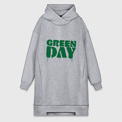 Женское худи-платье Green Day, цвет: меланж