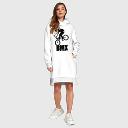 Женское худи-платье BMX 3, цвет: белый — фото 2