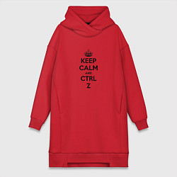 Женская толстовка-платье Keep Calm & Ctrl + Z