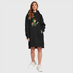 Женское худи-платье Линк, цвет: черный — фото 2