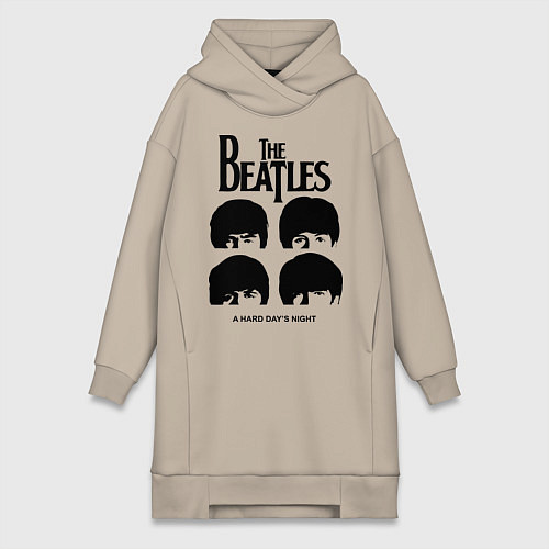 Женская толстовка-платье A Hard Days Night / Миндальный – фото 1