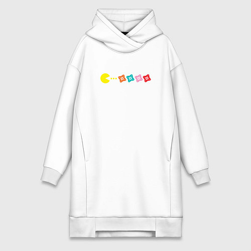 Женская толстовка-платье Destiny Pac-man / Белый – фото 1