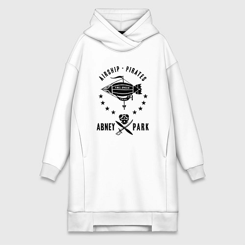 Женская толстовка-платье Abney Park: Airship Pirates / Белый – фото 1