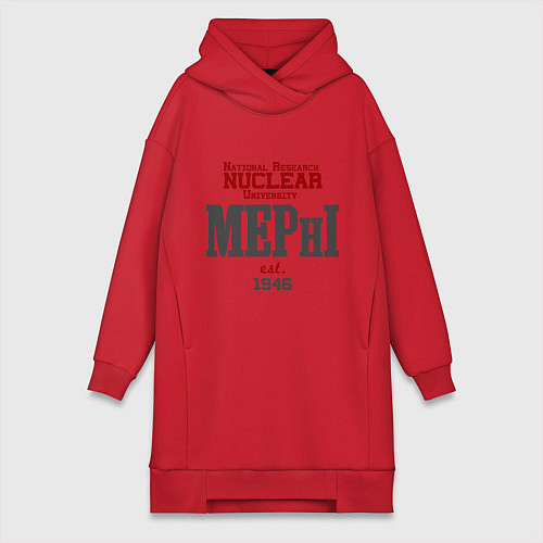 Женская толстовка-платье MEPHI / Красный – фото 1