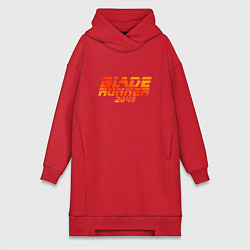 Женское худи-платье Blade Runner 2049, цвет: красный