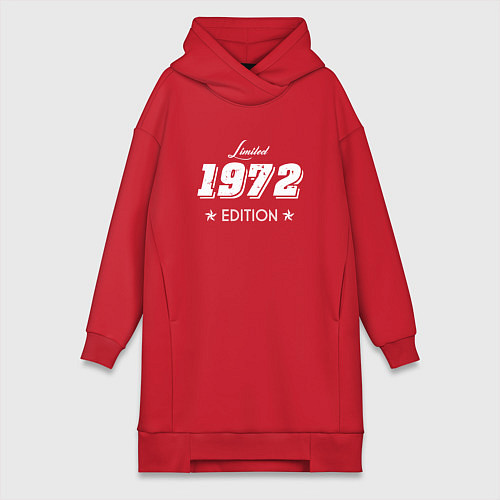 Женская толстовка-платье Limited Edition 1972 / Красный – фото 1