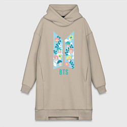 Женская толстовка-платье BTS Army Floral