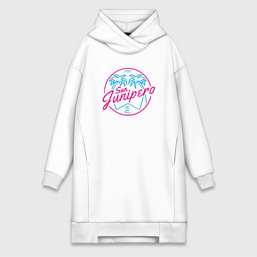Женская толстовка-платье San Junipero 1987 / Белый – фото 1