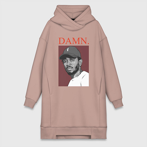 Женская толстовка-платье Kendrick Lamar: DAMN / Пыльно-розовый – фото 1