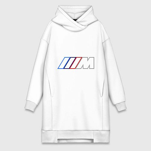 Женская толстовка-платье BMW Motor Contur / Белый – фото 1