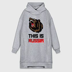 Женская толстовка-платье This is Russia