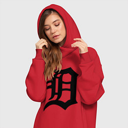 Женское худи-платье Detroit Tigers, цвет: красный — фото 2