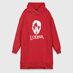 Женское худи-платье Louna: Behind a Mask, цвет: красный