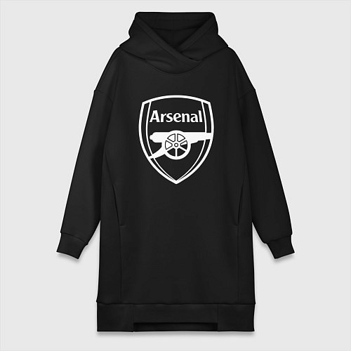 Женская толстовка-платье FC Arsenal / Черный – фото 1