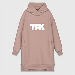 Женская толстовка-платье TFK: White Logo