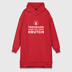 Женское худи-платье Thousand Foot Krutch, цвет: красный