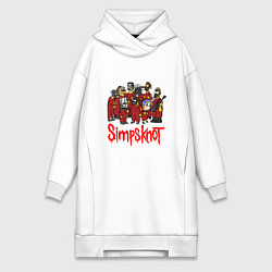 Женское худи-платье SimpsKnot, цвет: белый