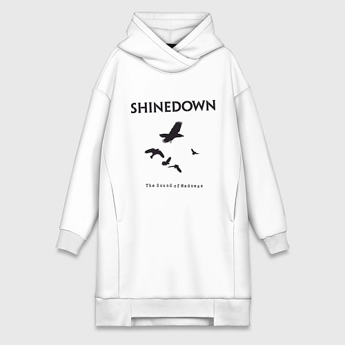 Женская толстовка-платье Shinedown: Sound of Madness / Белый – фото 1