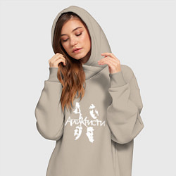 Женское худи-платье Агата Кристи, цвет: миндальный — фото 2