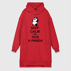 Женская толстовка-платье Keep Calm & Hug A Panda