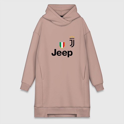 Женская толстовка-платье Ronaldo: Juve Sport / Пыльно-розовый – фото 1