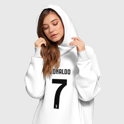 Женское худи-платье RONALDO 7, цвет: белый — фото 2