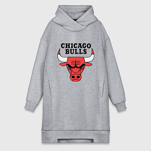 Женская толстовка-платье Chicago Bulls / Меланж – фото 1