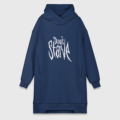 Женская толстовка-платье Don't Starve / Тёмно-синий – фото 1