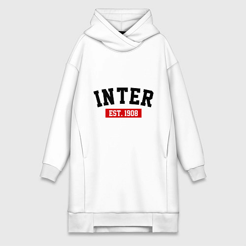 Женская толстовка-платье FC Inter Est. 1908 / Белый – фото 1